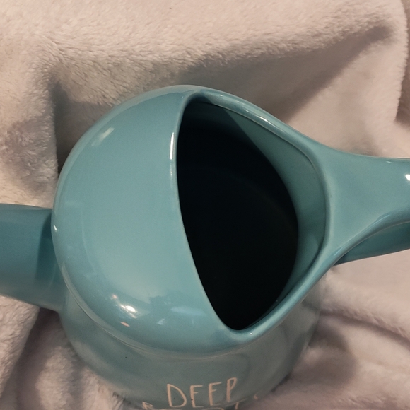 NEW!! Rae Dunn "Deep Roots" Ceramic Watering Can - Picture 5 of 10